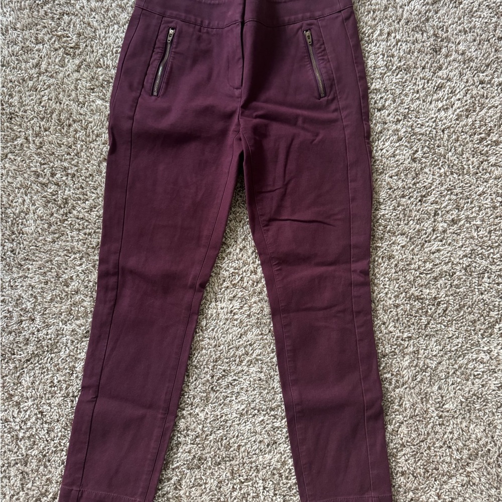 Plum Skinny Pants